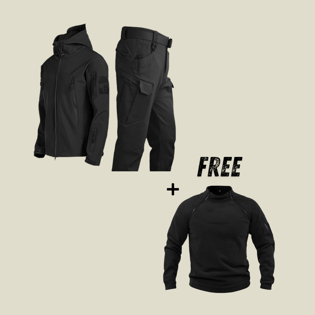 Jonas™ | Militärischer wasserdichte Jacke und Hose + kostenloser Fleece-Pullover