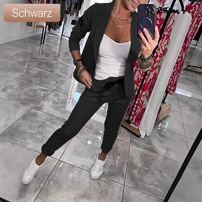 Claire | 2-teiliges Set aus lässiger Anzugjacke und Hose für Damen