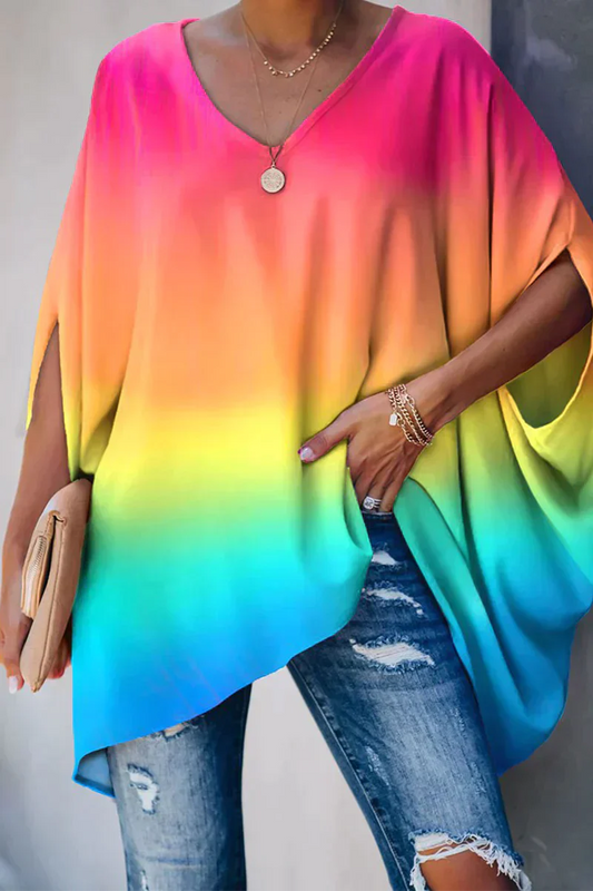 weit geschnittene Bluse für den Frühling/Sommer