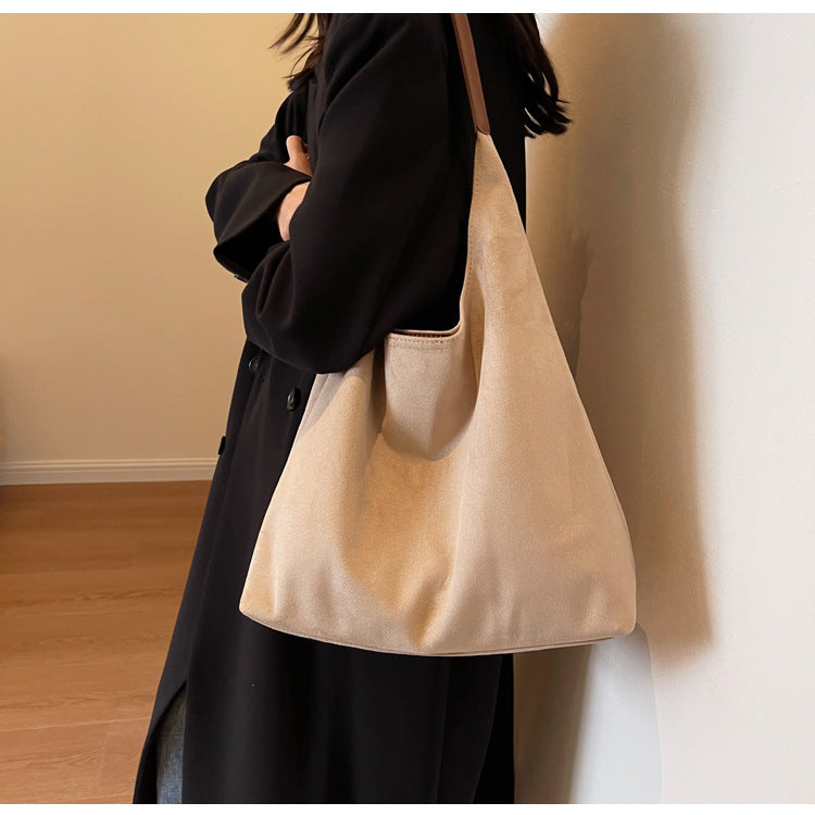 Suede Tote Tasche