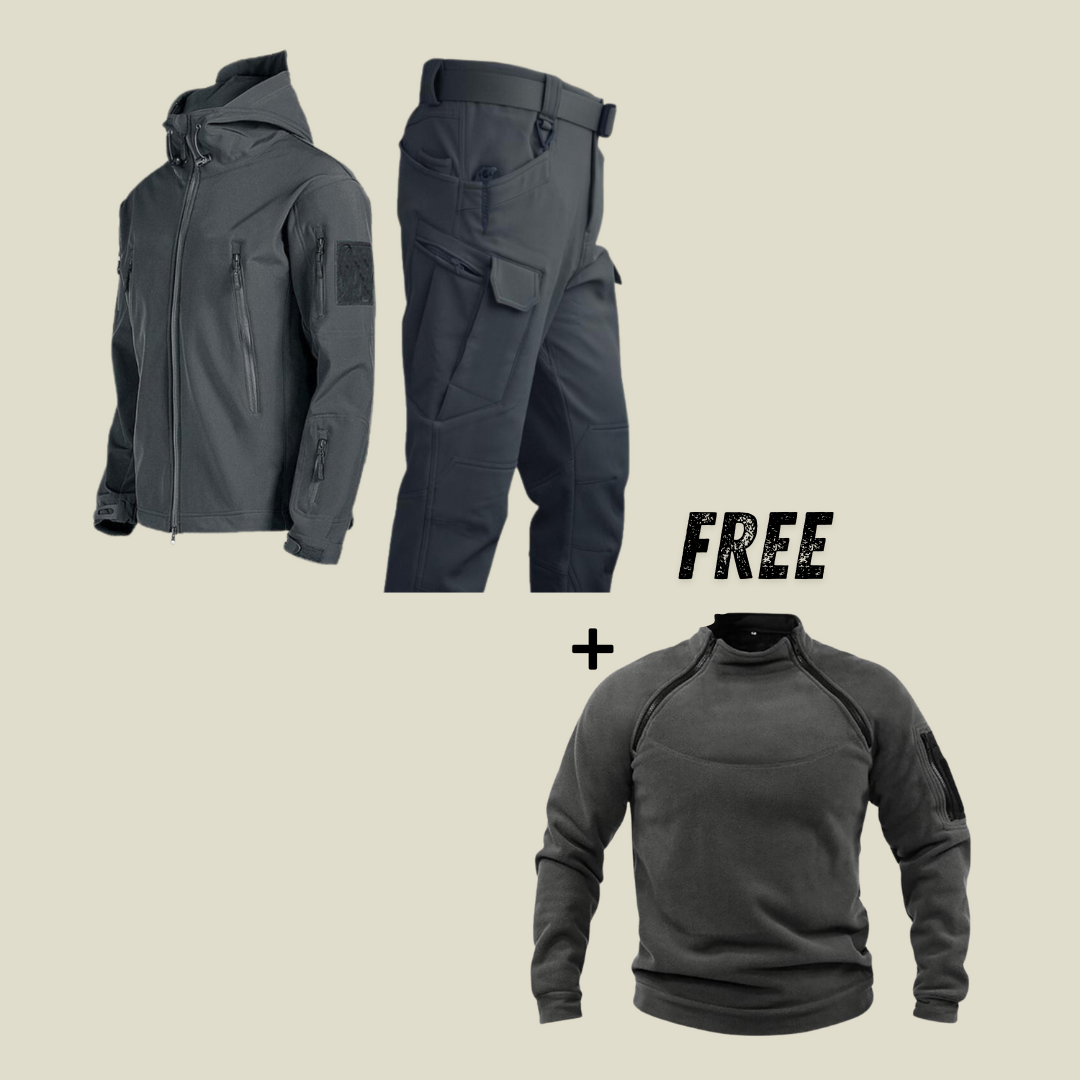 Jonas™ | Militärischer wasserdichte Jacke und Hose + kostenloser Fleece-Pullover