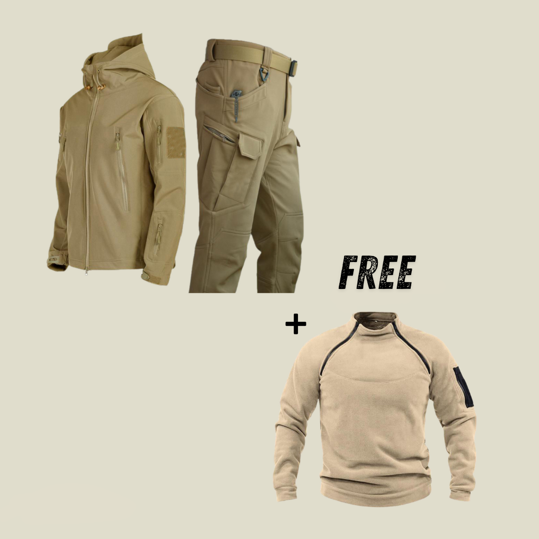 Jonas™ | Militärischer wasserdichte Jacke und Hose + kostenloser Fleece-Pullover