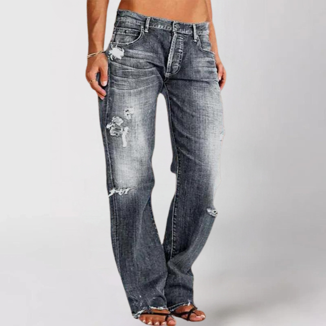 Gisella - Weite Denim-Jeans Mit Lockerem Bein