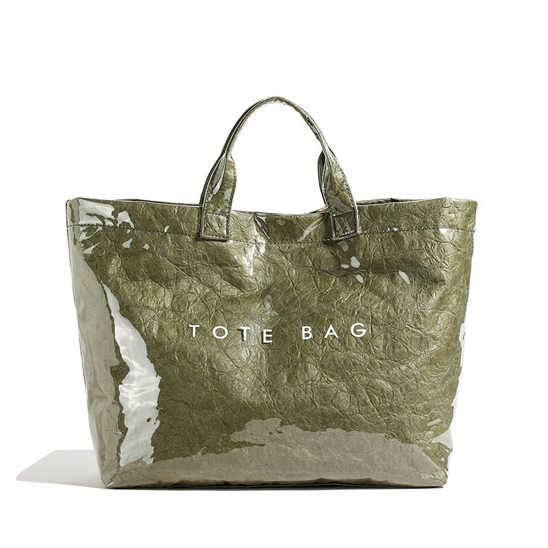 Papier Look Tote Tasche