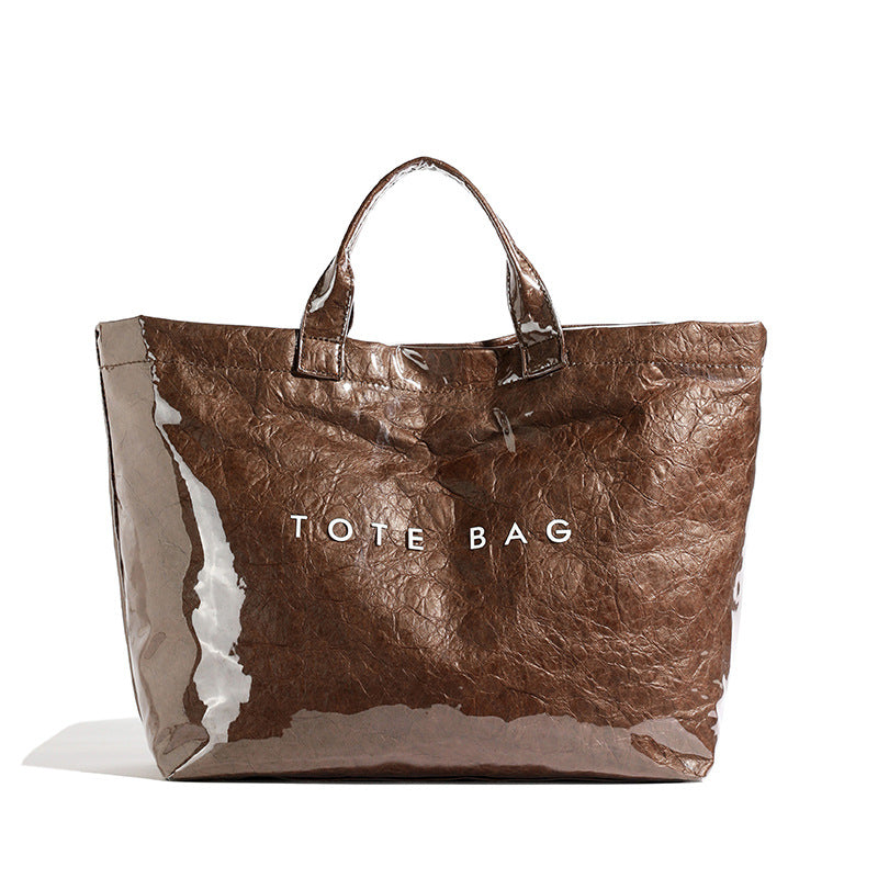 Papier Look Tote Tasche