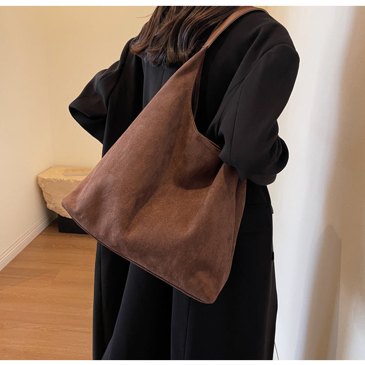 Suede Tote Tasche