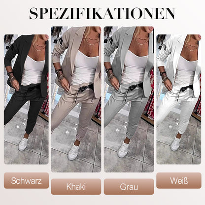 Claire | 2-teiliges Set aus lässiger Anzugjacke und Hose für Damen