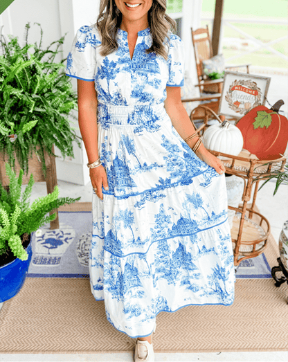 Viviane - Maxikleid mit klassischem Print