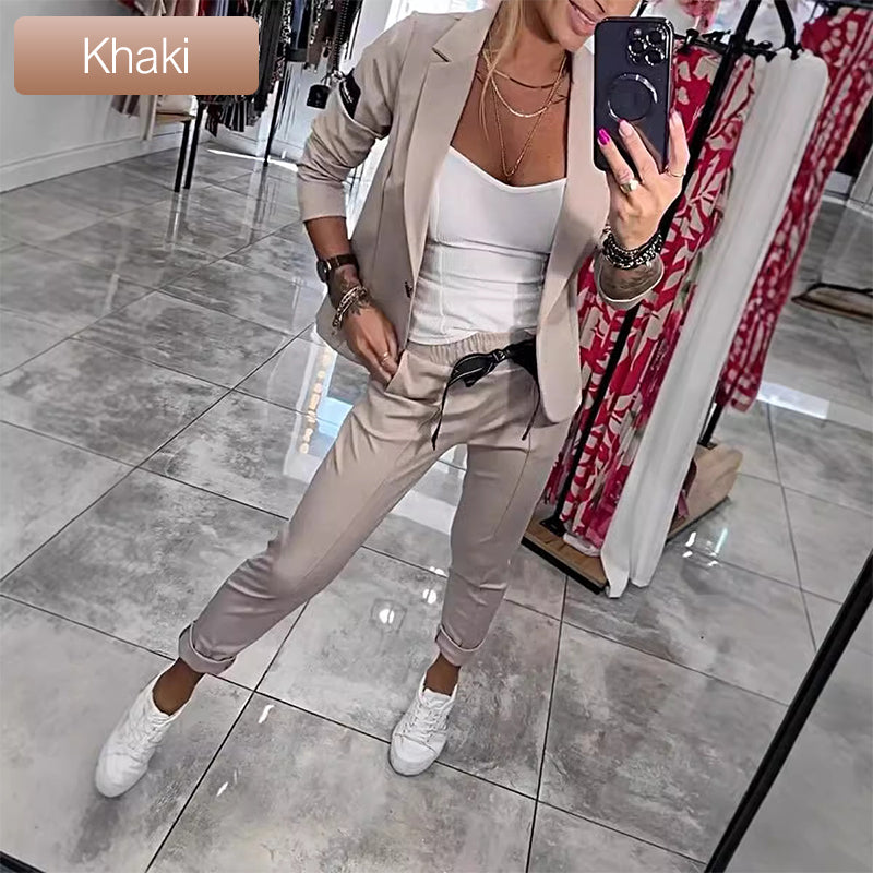 Claire | 2-teiliges Set aus lässiger Anzugjacke und Hose für Damen