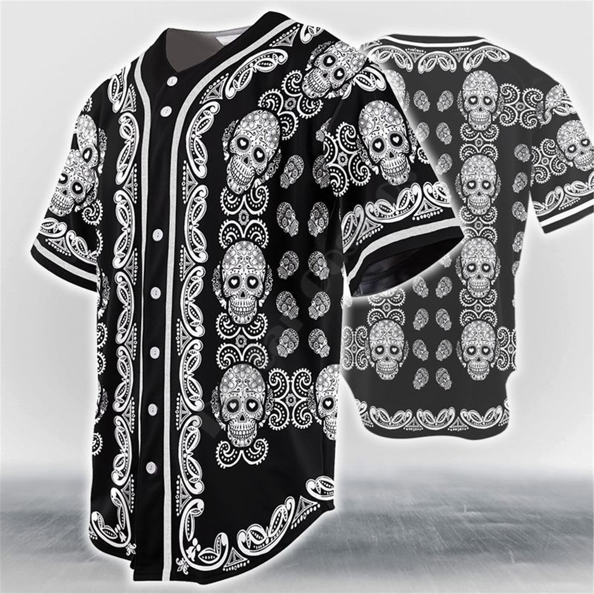 James | Baseball Trikot mit Totenkopf