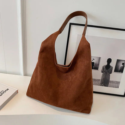 Suede Tote Tasche