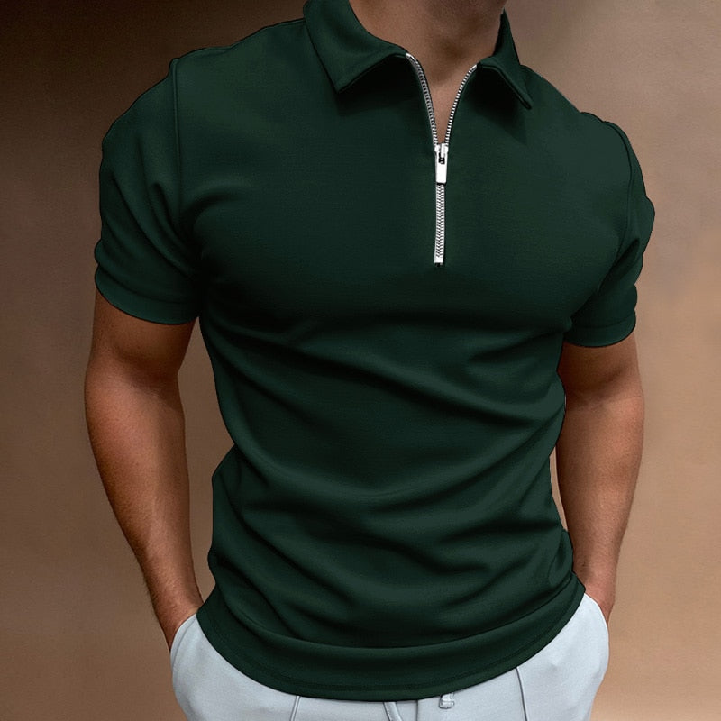 Santiago Zip-Up Polo