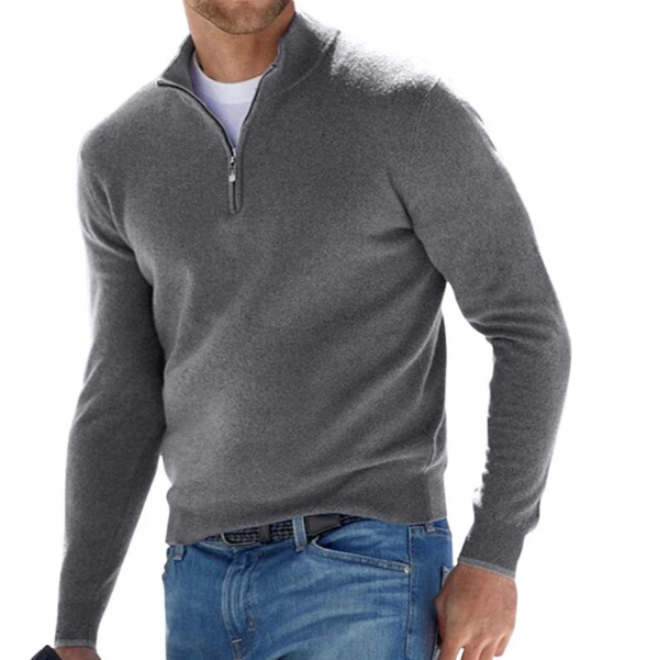 Dieter - Halber Reißverschluss Pullover