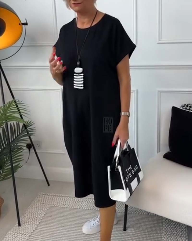 Roberta | Luftiges Sommerkleid mit Rundhalsausschnitt