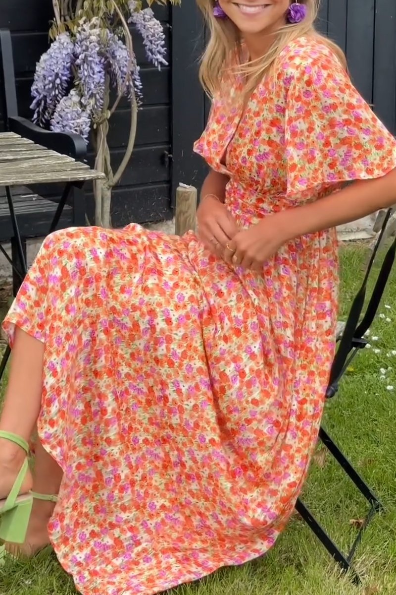LUISE I FLORALES MAXIKLEID