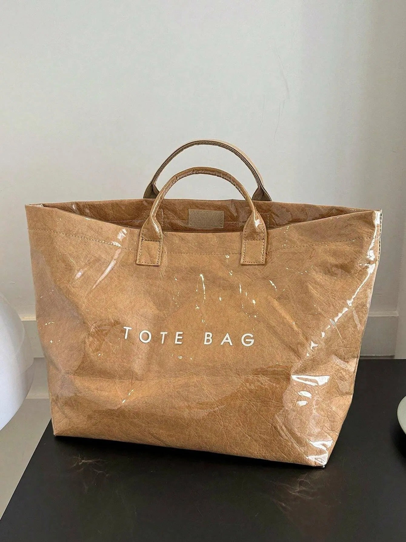 Papier Look Tote Tasche