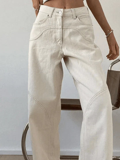 Vintage Baggy Boyfriend Jeans mit Splice