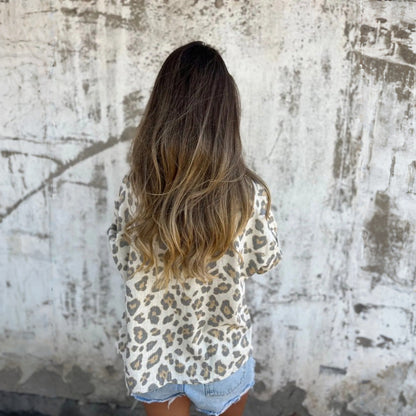 Conny - Bedrucktes Hemd mit Kragen und langen Ärmeln