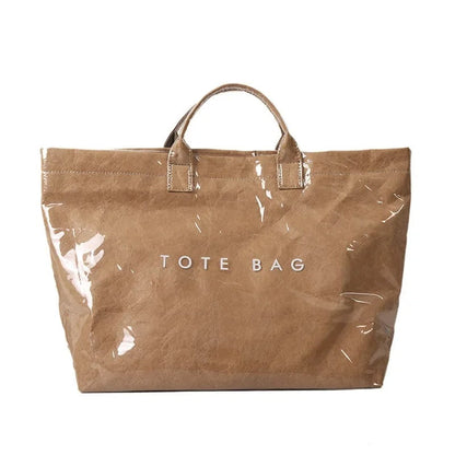 Papier Look Tote Tasche